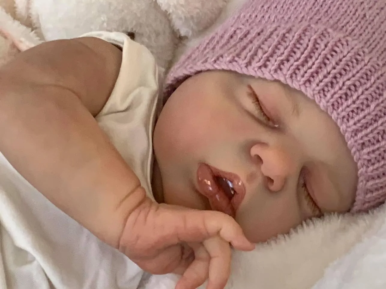 NPK 22 بوصة Alexis Reborn Doll - مقاس Newbaby نابض بالحياة ناعم الملمس محبوب الطفل مع جلد ثلاثي الأبعاد وأوردة مرئية جودة عالية #2