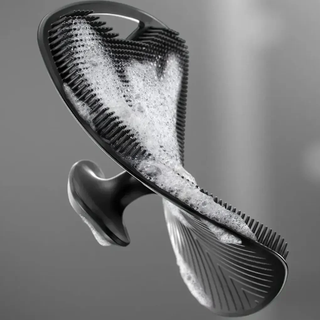 Soft Silicone Body Cleansing Brush For Exfoliation Convenient Practical Easy To Clean Pamper Yourself Silicone Bath Brush