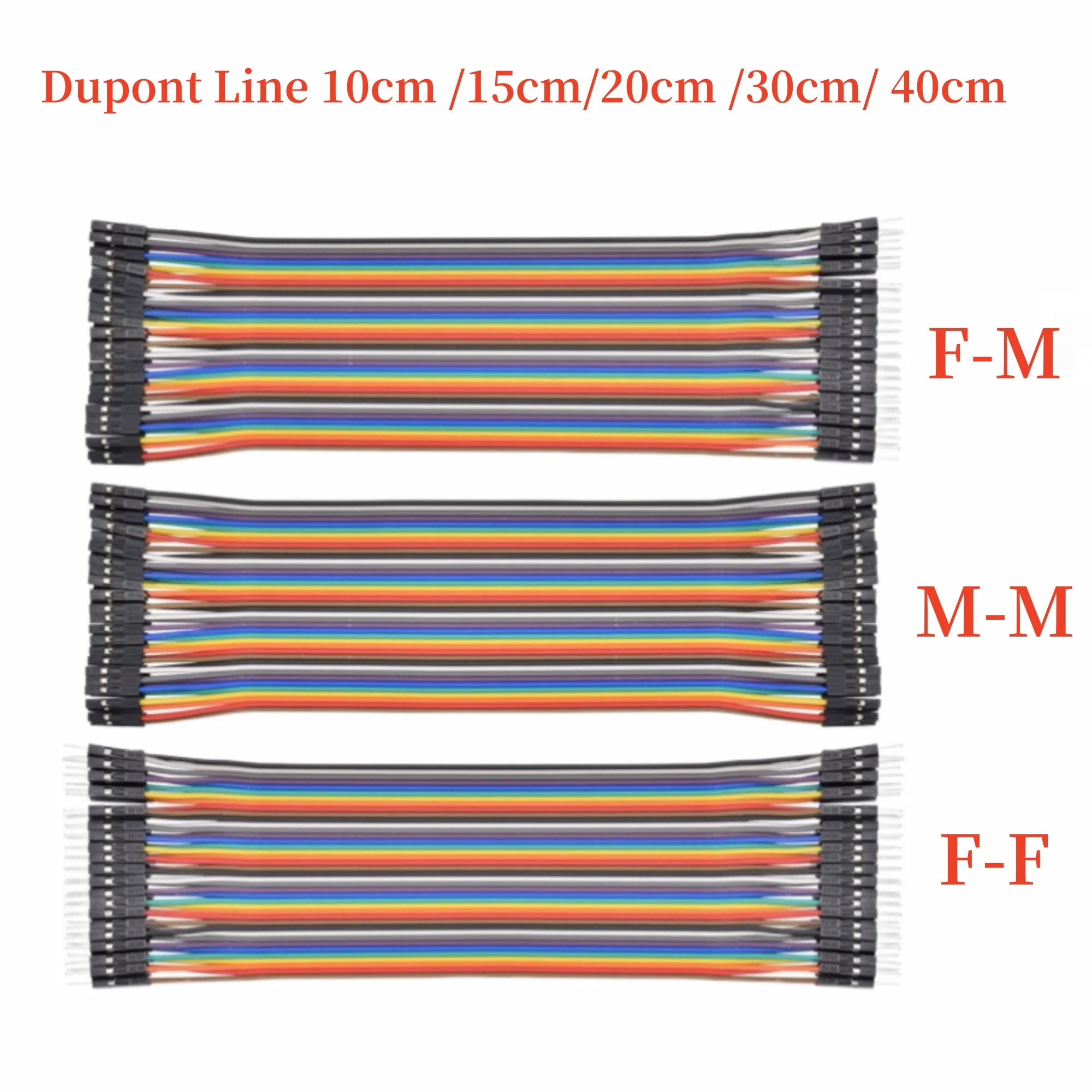 40PIN Cable Dupont Line 10cm 20cm 30cm Male to Male Female to Female Male to FeMale Jumper Dupont Wire Cable For PCB DIY KIT