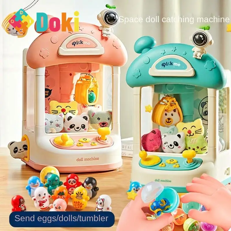 Dokitoy Mini Space Grabbing Machine Doll Machine Clip Doll Machine Small Household Children's Holiday Gift New Hot Sale 2024