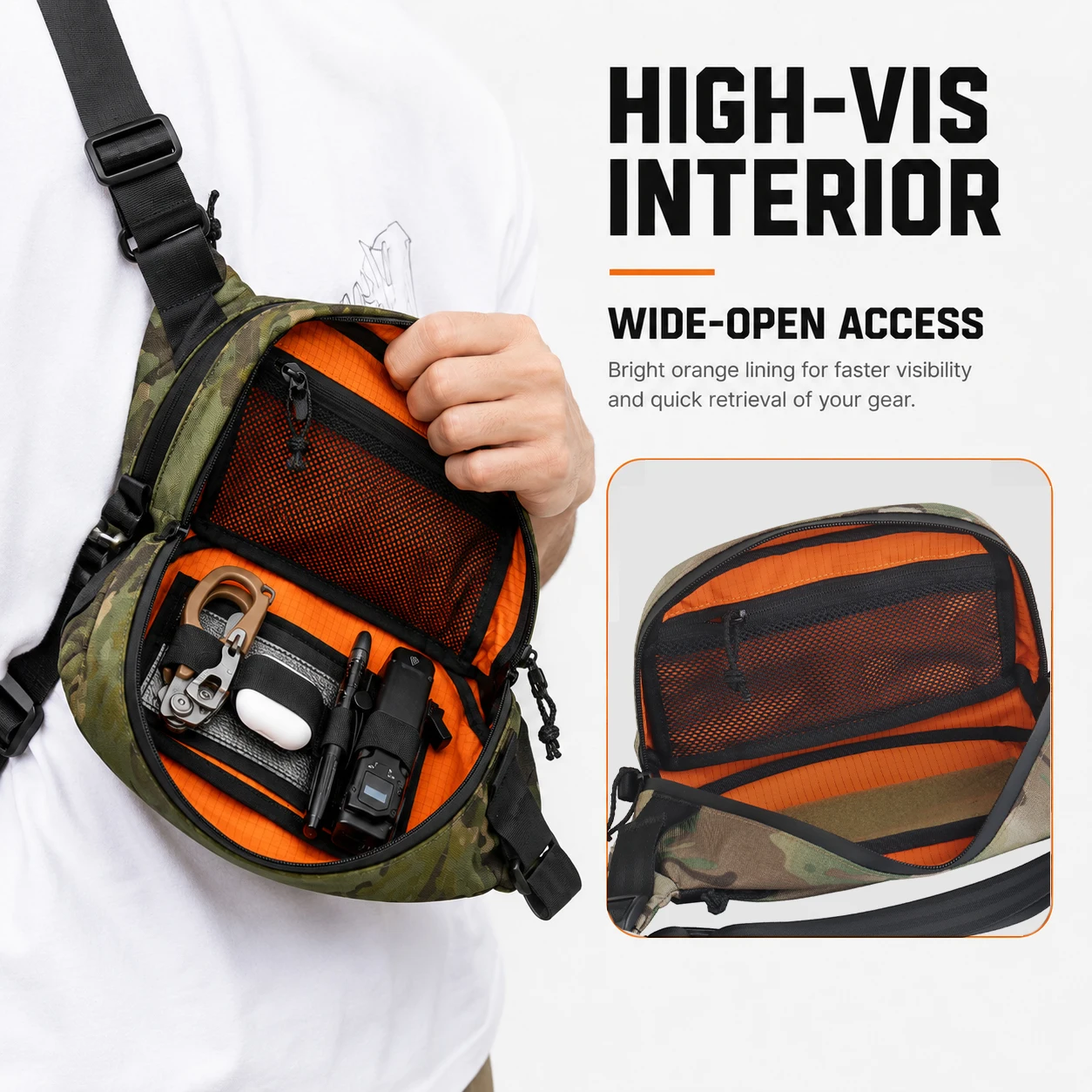 Borsa Tattica da Cintura EDC, - Edc Concealed Carry Sling Bag recensione e prezzo
