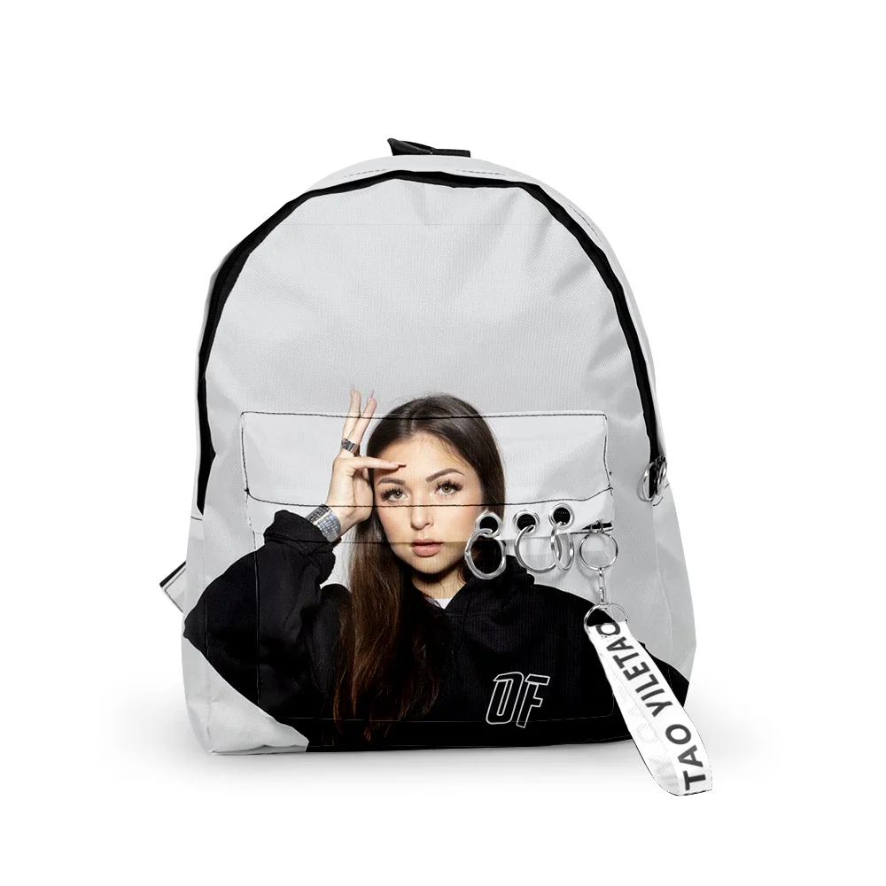 Classic Funny Pretty Eva Queen Backpacks Boys/Girls School Bags 3D Printed Keychains Oxford Waterproof Cute Small Backpacks