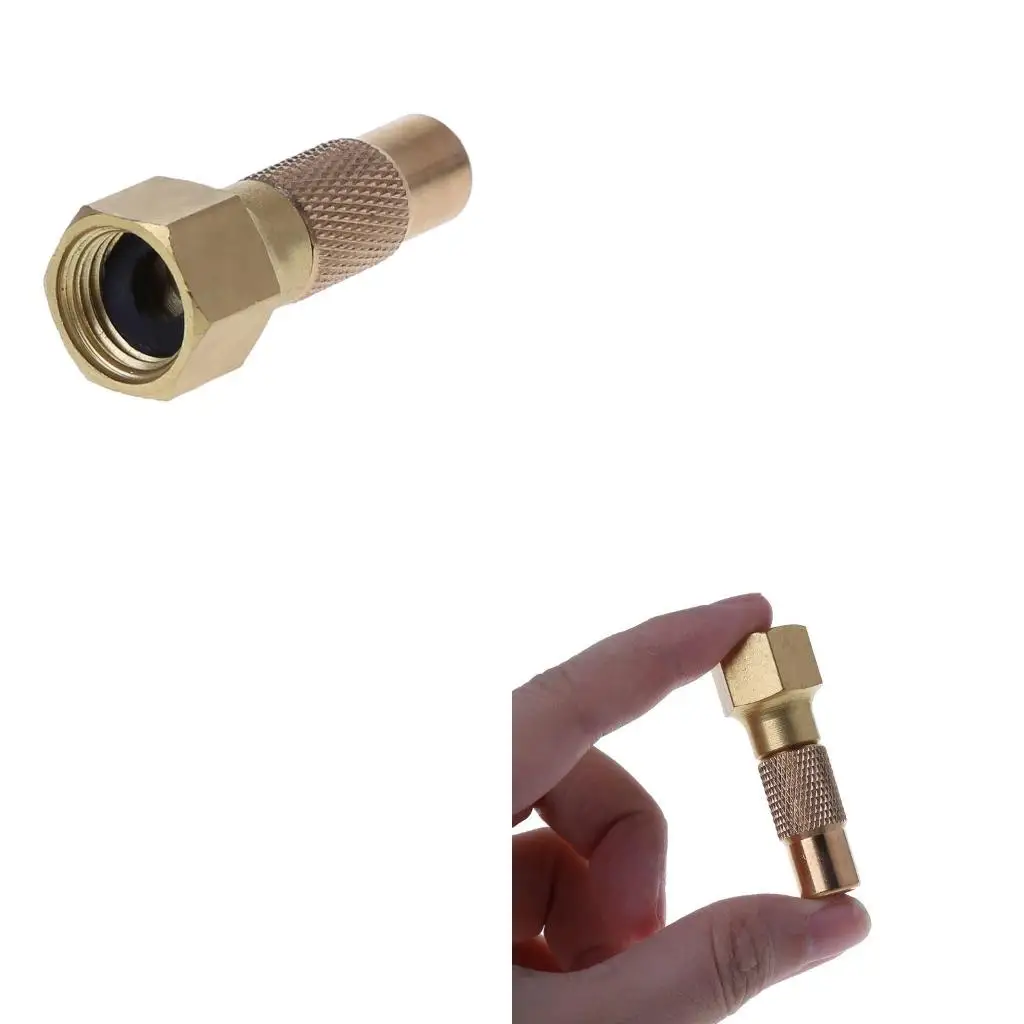 Durable Air Chuck Screw on Tire Inflator Nozzle Air Compressor Fitting Connector Copper Air for Chunk