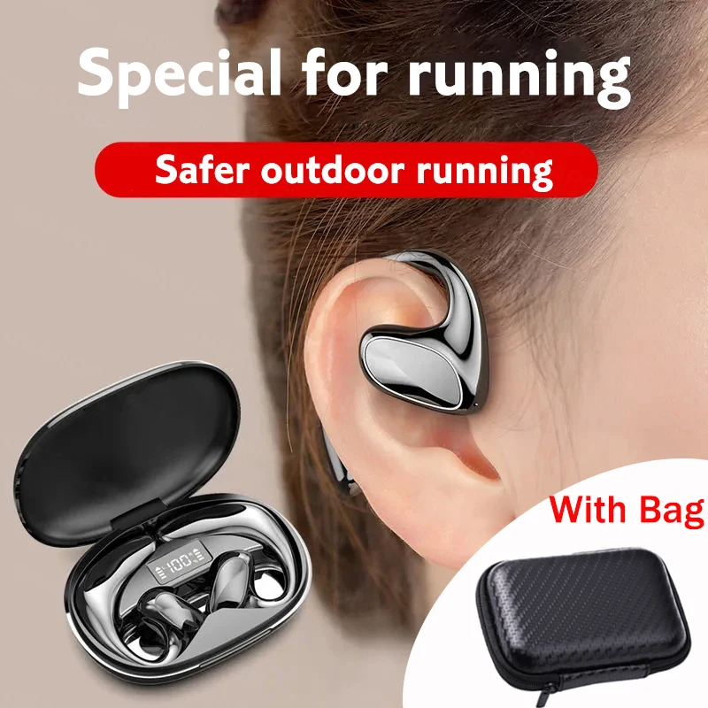 

Bluetooth-наушники с воздушной проводимостью 5,1, HIIF, музыка, беспроводные наушники, ушной крючок, шумоподавление, спортивные водонепроницаемые наушники с микрофоном