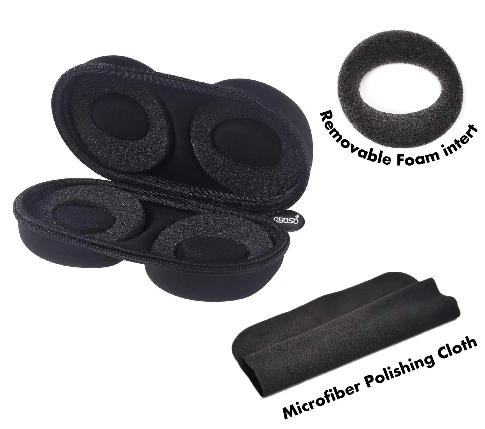 Pudełko podróżne na zegarki, etui do przechowywania na 6 zegarków |   Wytrzymały, przenośny futerał ochronny zapinany na zamek, pasujący do wszystkich zegarków na rękę i smartwatchów.