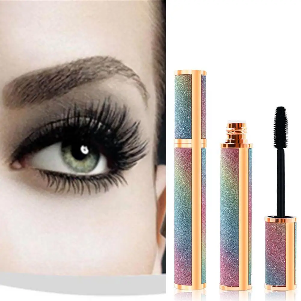 Impermeável Diamond Mascara, de longa duração, Curling Styling e Cílios, Primer de maquiagem de olhos grossos, não borrados, P9J2