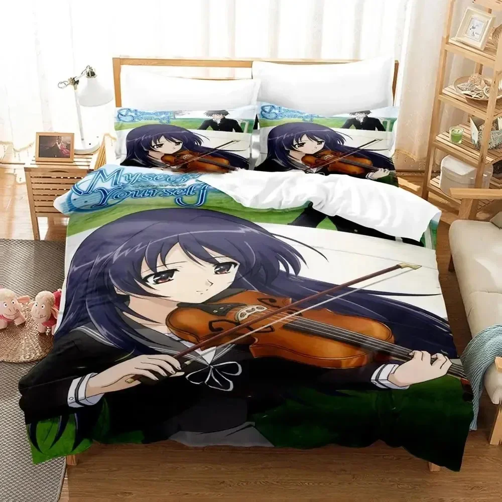 3D Print Anime Myself Yourself Bedding Set Duvet Cover Bed Set Quilt Cover Pillowcase Comforter king Queen Size Boys Adult