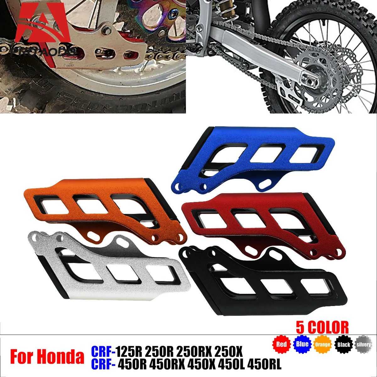 Motorcycle CNC Aluminium Chain Guide Guard Protector For Honda CRF250L CRF300L RALLY CRF250M CRF125F CRF230F CRF250F 2003-2021