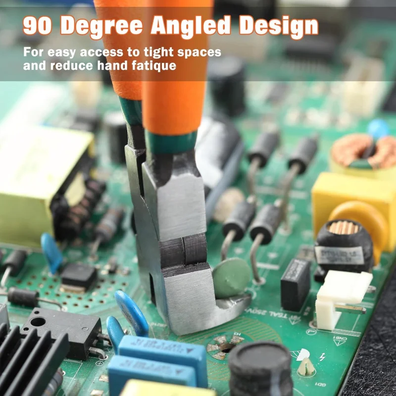 Diagonal Pliers Flush Cut Plastics, 90 Angled Wire Cutters Crafting, Side Clippers, Cutter Snips