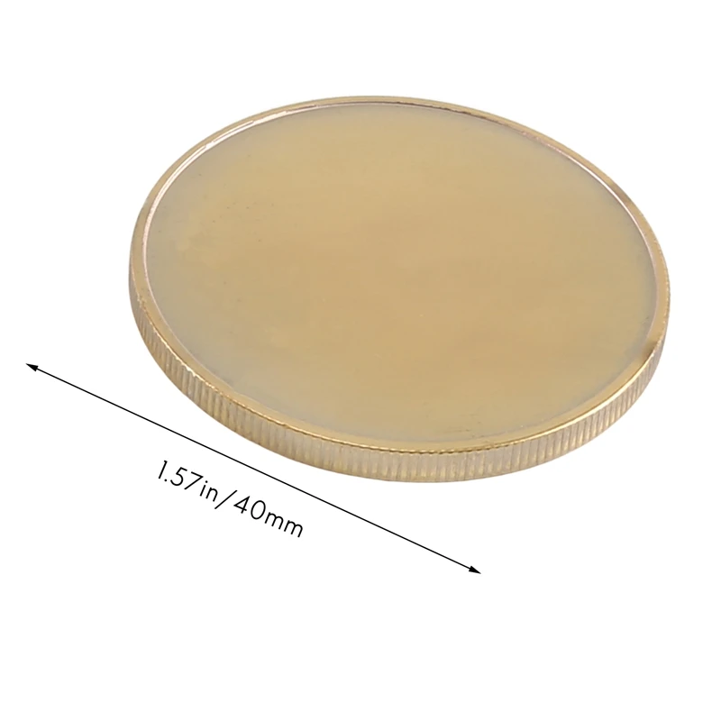 10 Pcs Blank Challenge Coin, Engraving Blanks Coins, 40Mm Diameter With Acrylic Protection Box