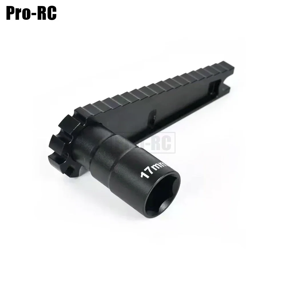 1Pcs Multifunction HEX Nuts Installation Tool Vehicle RC Car 17mm 8mm Height Adjustment Wrench Screw Length Measurement