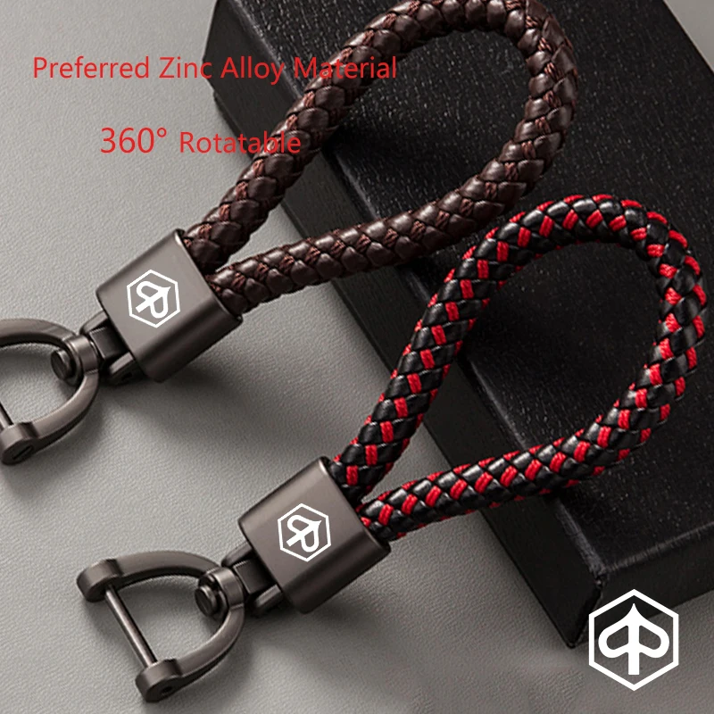 For PIAGGIO Liberty125 MP3 500 Medley Beverly 300 ZIP50 X7 X9 Accessories Motorcycle Braided Rope Keyring Metal Keychain