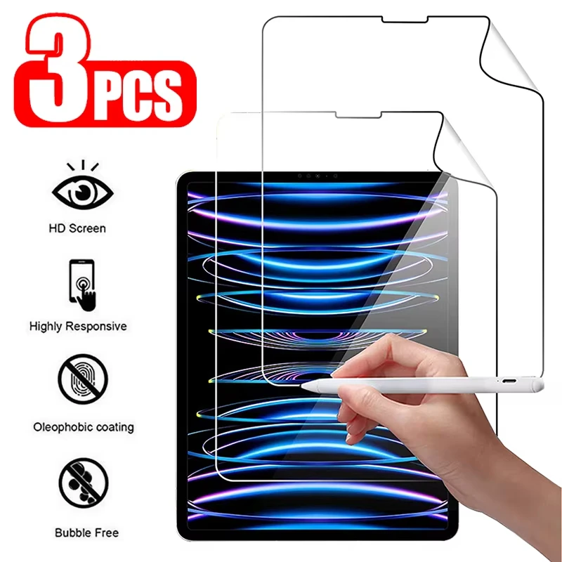 3pcs Full Cover Hydrogel Film For Samsung Galaxy Tab A9 Plus S9 FE S7 S8 Plus 12.4 A8 A9+S6 Lite 10.4 A7 Lite Screen Protectors