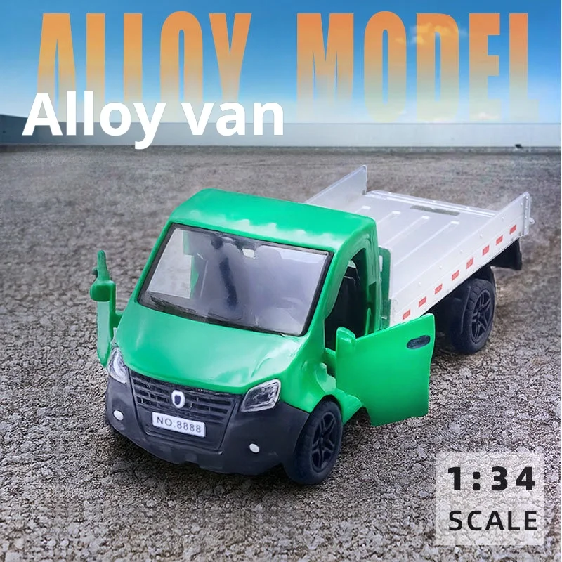 

1/34 Alloy Dump Single-Row Truck 3-Door Rebound Boy Toy Car Children's Transport Truck For Kids Birthday Gifts