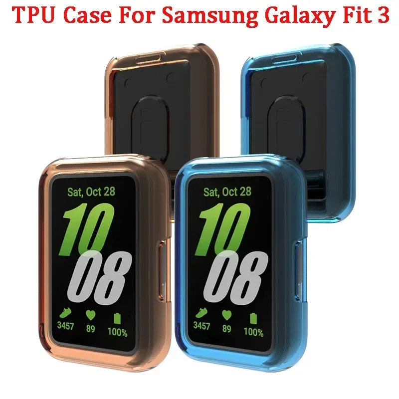 Weiche TPU-Hülle für Samsung Galaxy Fit 3, Displayschutzfolie, kratzfeste Stoßstange, Silikonhülle, Schutzhülle für Samsung Fit3