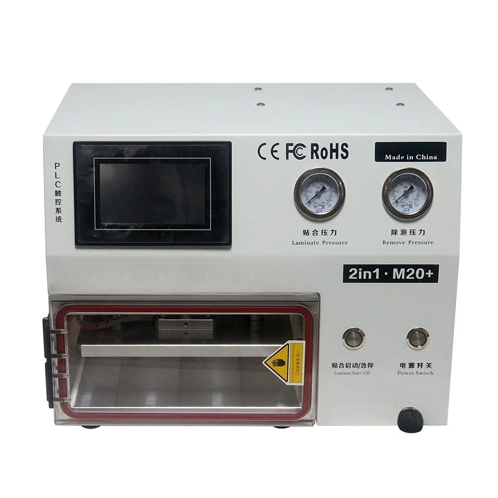 

M20+M20 Plus Mini OCA Vacuum Layering Machine 2-in-1 High Pressure Kettle Bubble Removal Function, Used for 10 inch LCD Touchscr