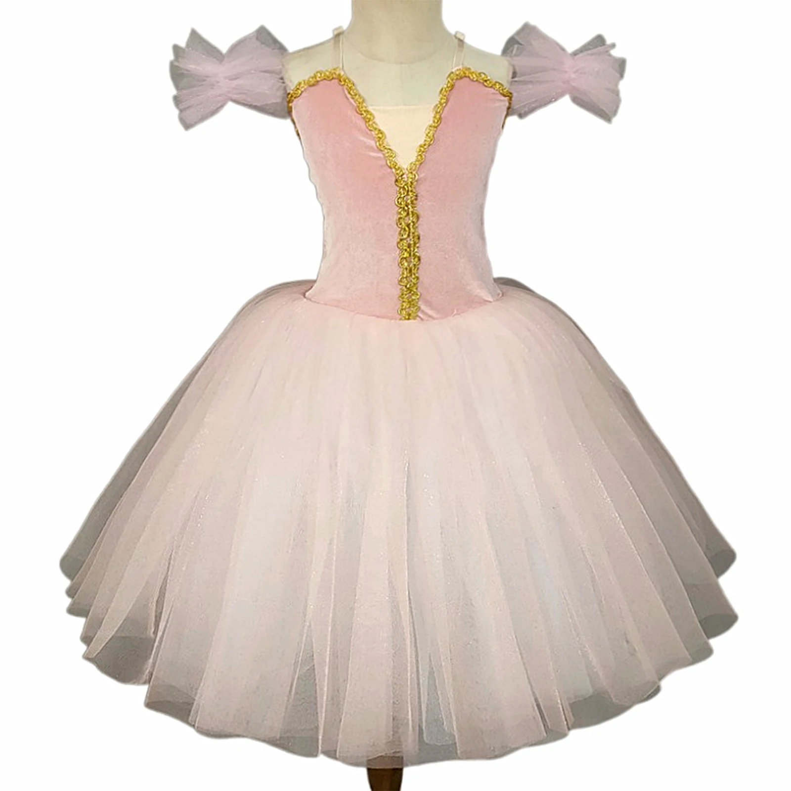 Kinderen Meisjes Ballet Zwaan Dans Wals Prestaties Kostuum Halloween Ballerina Cosplay Jurk Verjaardagsfeestje Prinses Tutu Jurk