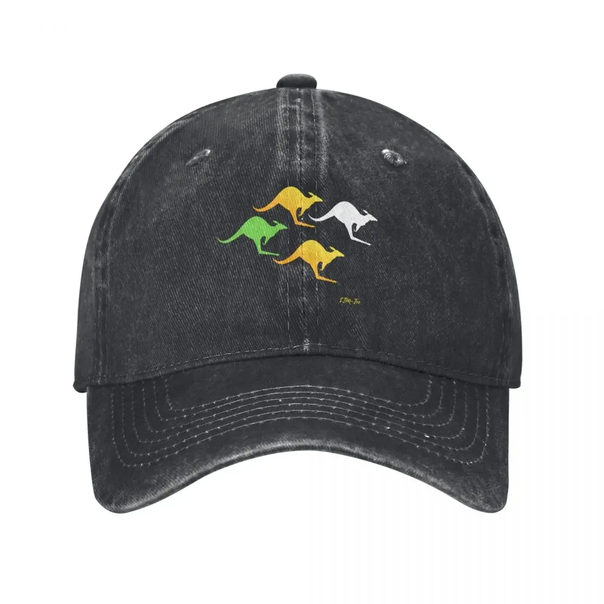 Kangaroos In Motion - Autralia Symbol Baseball Cap Cosplay Beach Bag Wild Ball Hat Sports Cap Woman Men's