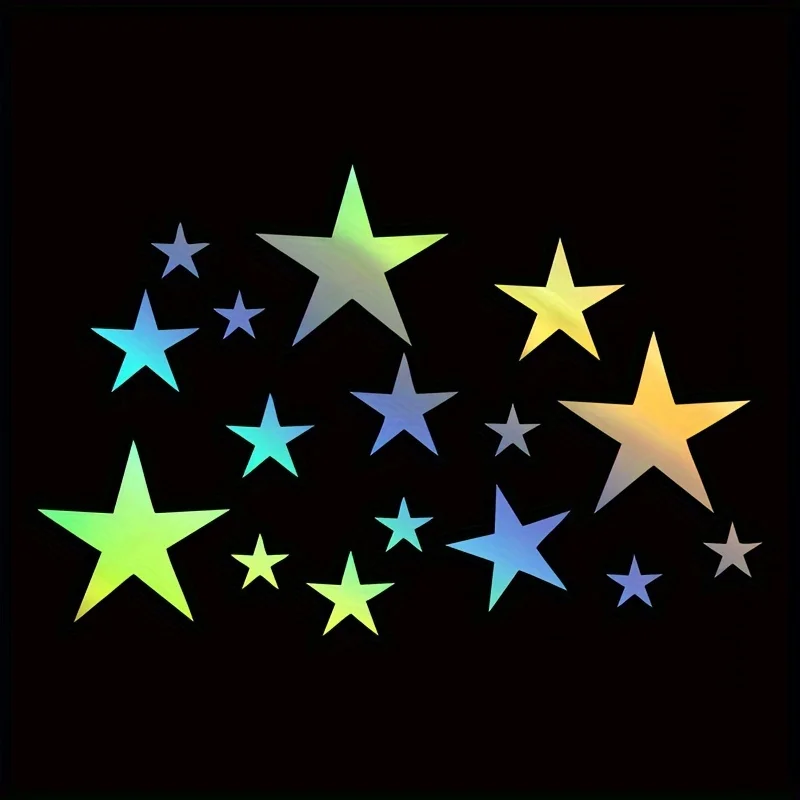 

1PC Star Stickers Waterproof Vinyl Decals for Car Body Side Mirror Motorcycle Exterior Decor Accessories