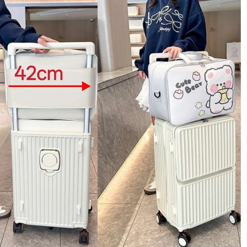 トラベルバッグ-オックスフォード布製荷物バッグ-ワイドハンドル付き-搭乗バッグ-ショルダーストラップ付き-漫画プリント-若い女性向け