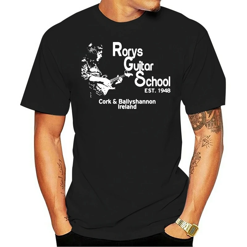 New Rory Gallaghers T Shirt Designs O-Neck Fit Spring Autumn Funny Casual Original Cool Guitar Short Sleeve Shirt