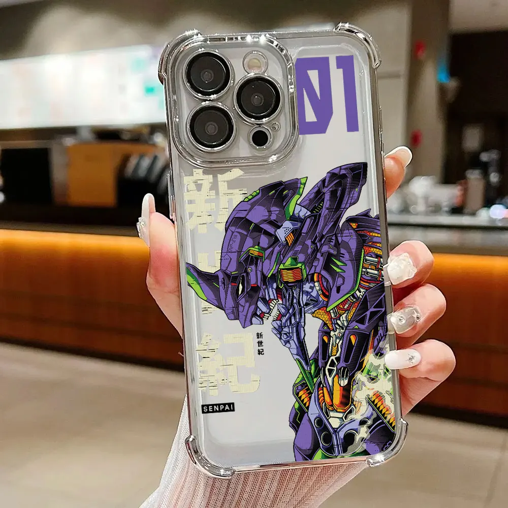 Anime E-Evangelions Phone Case For Samsung S26 S25 S24 S23 S22 S21 S20 FE Note20 Edge Plus Ultra 4G 5G Anti Fall Airbag view 3