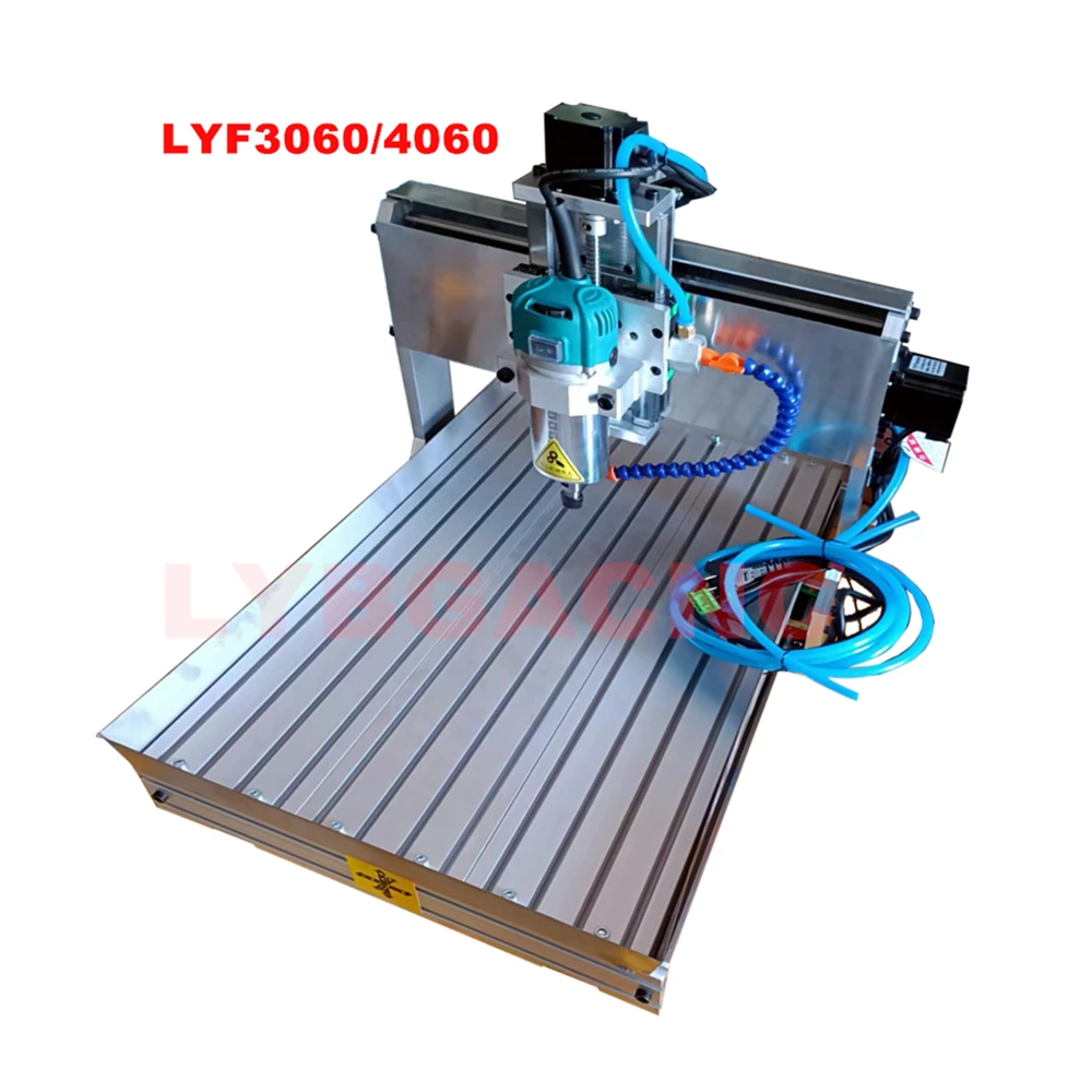 LYF CNC Router 3060 4060 3 Axis 4 Axis 5Axis USB Port 1500W Spindle Engraving Drilling and Milling Machine with Woodworking Tool