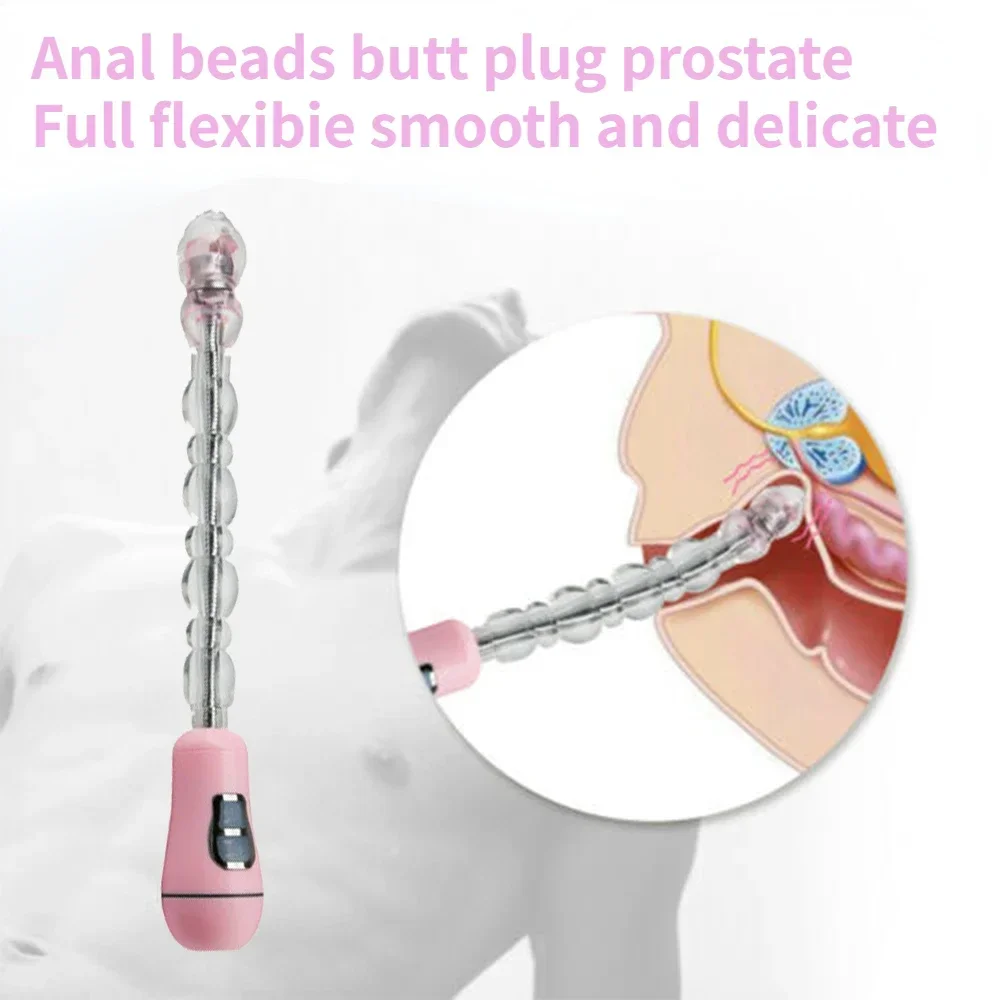 Anal Beads Butt Plug Vibrator G-Spot Stimulate Prostate Massager Erotic Toys Female Anus Stimulate Masturbation Goods Sex Shop