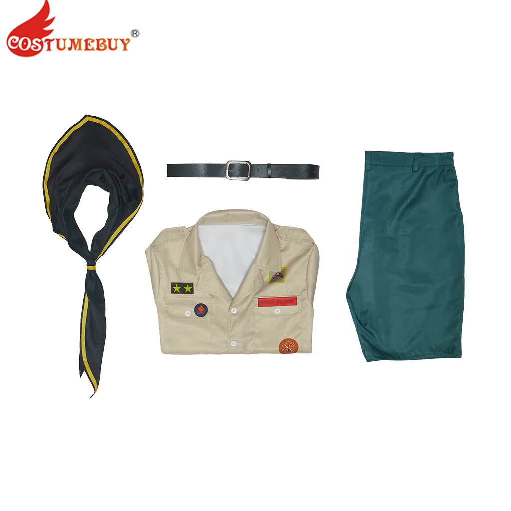 أزياء بيتر مارتينو التأثيرية للرجال البالغين ملابس الهالوين شورت علوي مجموعة كاملة زي زعيم الكشفية الموحد