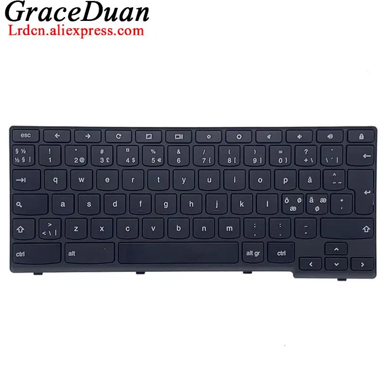 for Lenovo N20 N20p ChromeBooK Laptop Sweden Norway Finland Denmark Iceland NDC Nordic Keyboard 25216094 25216065