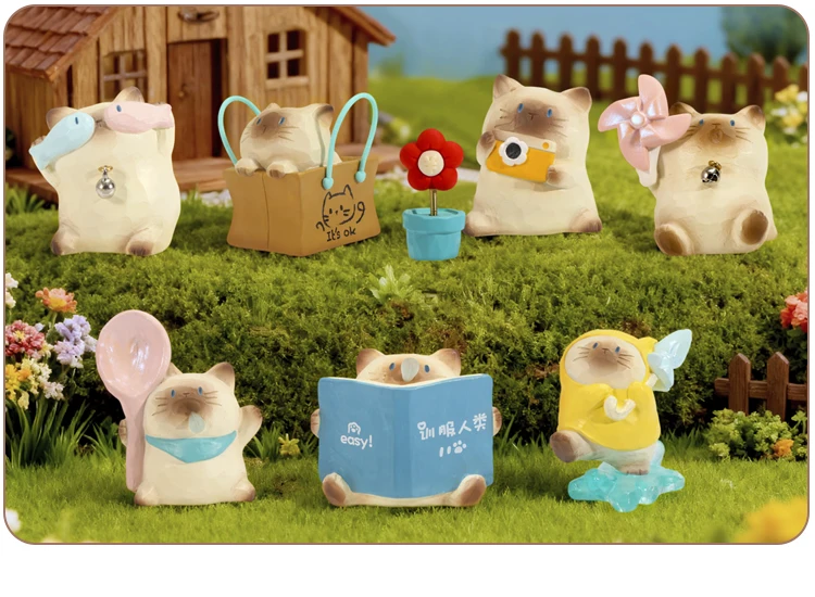 【Bestseller】Kitten Pai begleitende tägliche Serie, Dekoration, Blindbox, niedliche Mini-Puppe, Desktop-Cartoon-Ornament, Überraschungsgeschenke – Detail 9