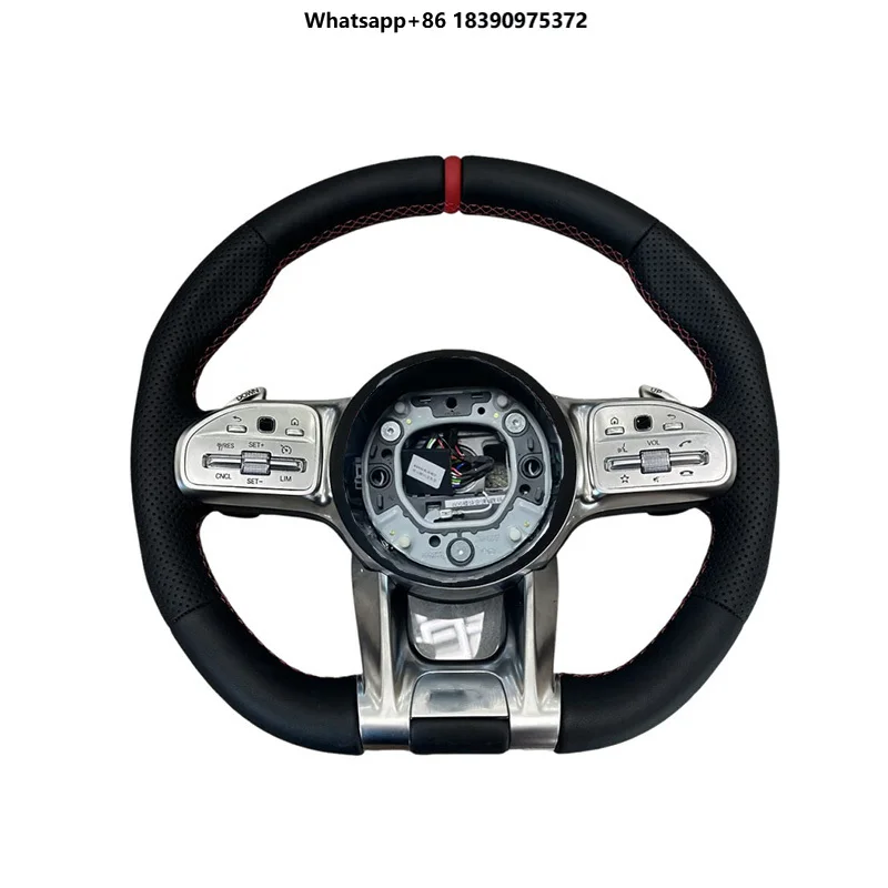 High End Forged Leather Wrapped Steering Wheel for Luxury and Comfort in Every Mercedes Model Universal Car Steering Wheel