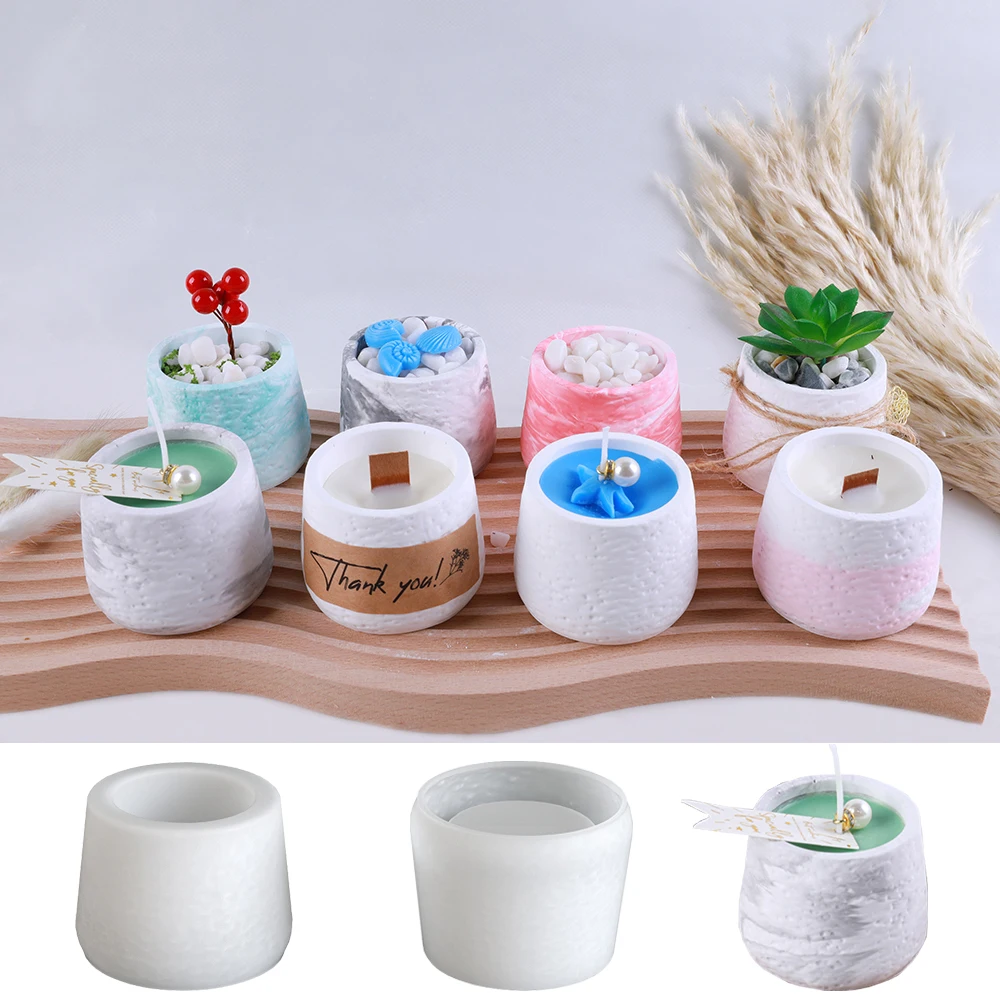 Rock Muster Aromatherapie Kerze Tasse Silikon Form DIY Sukkulenten Kleine Topf Gips Hause Dekoration Ornamente Form Wiederverwendung