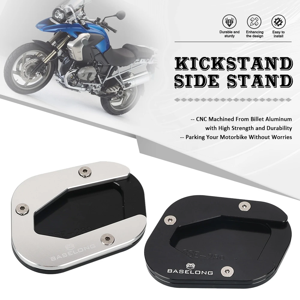 

Kickstand Side Stand Extension Enlarged Pad Assistant Tool Support For BMW R1200GS 2004 2005 2006 2007 2008 2009 2010 2011 2012