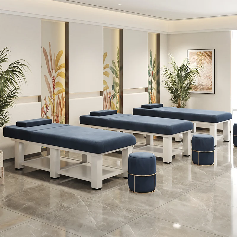 Solid Wood Massage Bed Beauty Salon Treatment Table Medicine Physiotherapy Thai Moxibustion Beauty Bed Lash Massage Bed  Tattoo