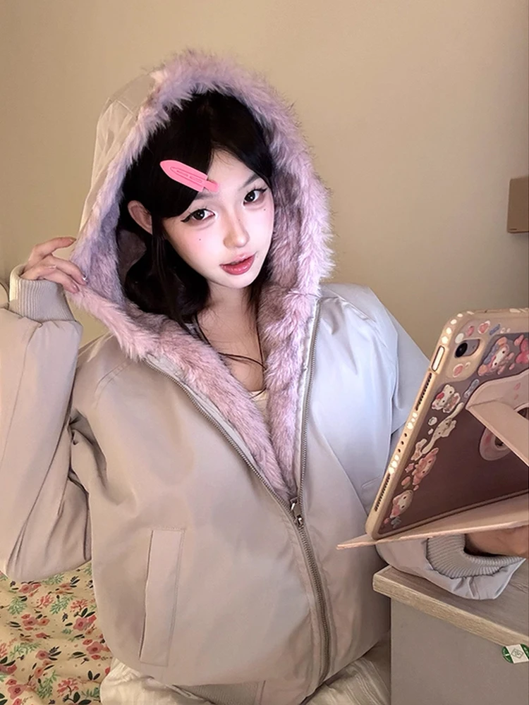 

ex Thiened Хлопковое джето с капюшоном Теплая повседневная свободная зимняя верхняя одежда из полиэфирного волокна для мужчин и женщин