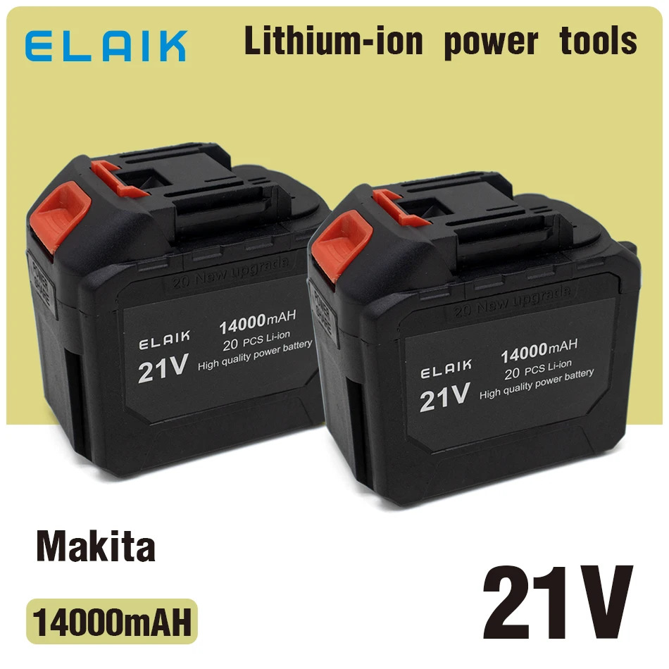 2pcs/lot 21v 14ah high-power durable lithium battery , suitable for Makita 21V series electric tool