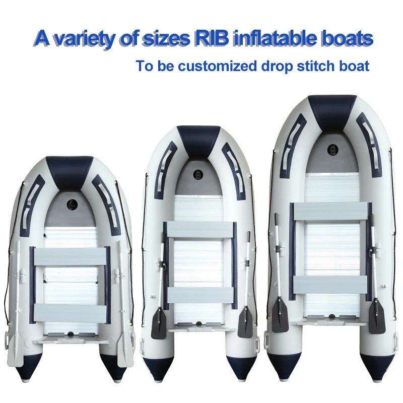 CE Certified 3M PVC Aluminium Inflatable Drifting Boat For Lake Fishing Electric Sport Outdoor Adventure Engine Combo Set