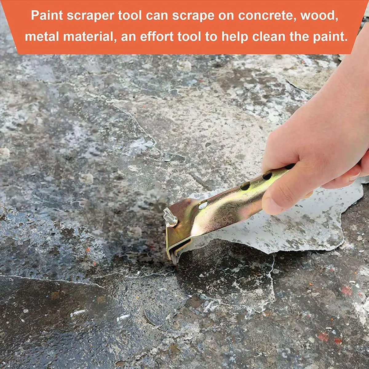 

6X Paint Scraper Heavy Duty Alloy Scraper with 12PCS Double-Sided Blades for Removing Grout, Paint,