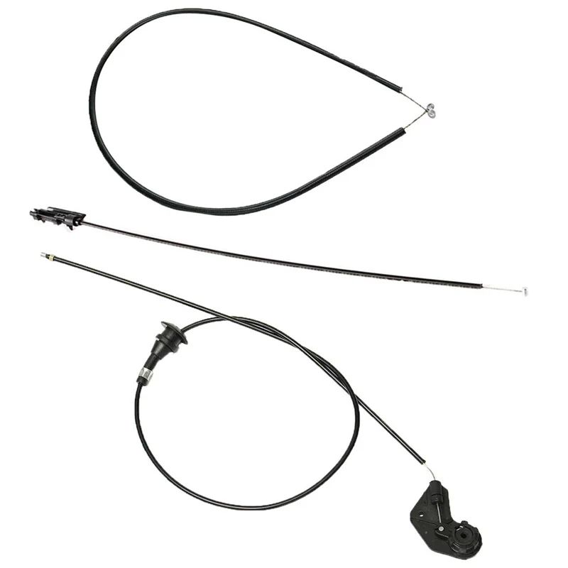9PCS Engine Bowden Cable Hood Release Wire For-BMW E39 525I 530I 51238176595 51238190754 51238176596