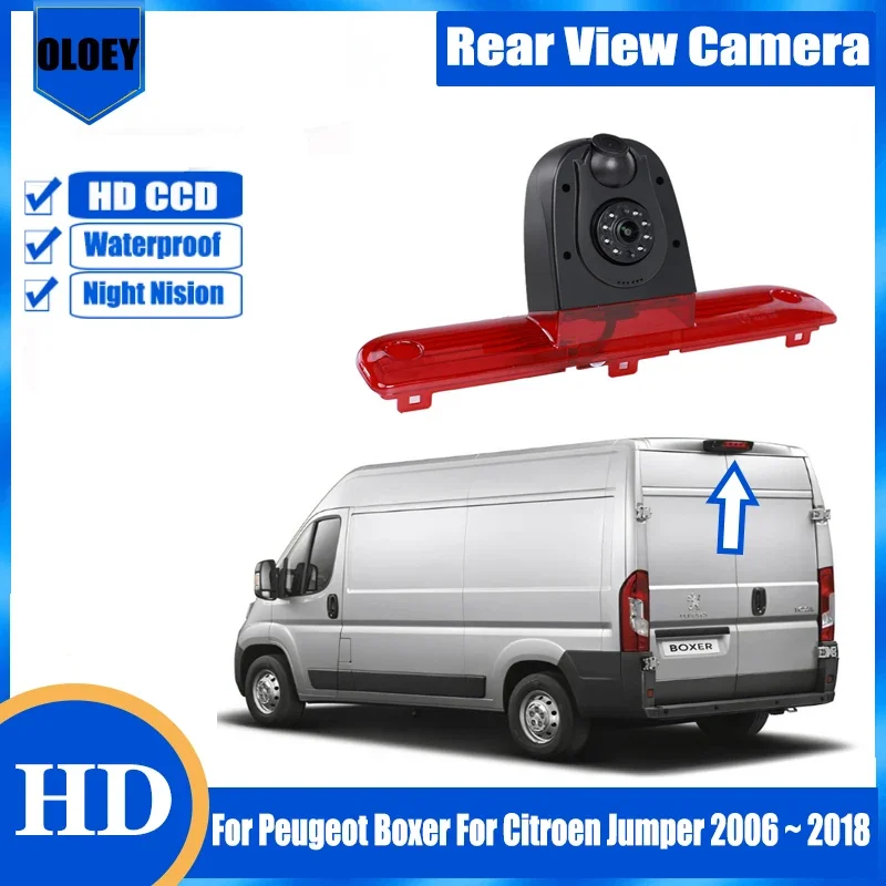 

Rear View Reverse Camera For Fiat Daq 3 gen For Peugeot Boxer For Citroen Jumper 2006 ~ 2018 BackUp Parking Brake light Camera