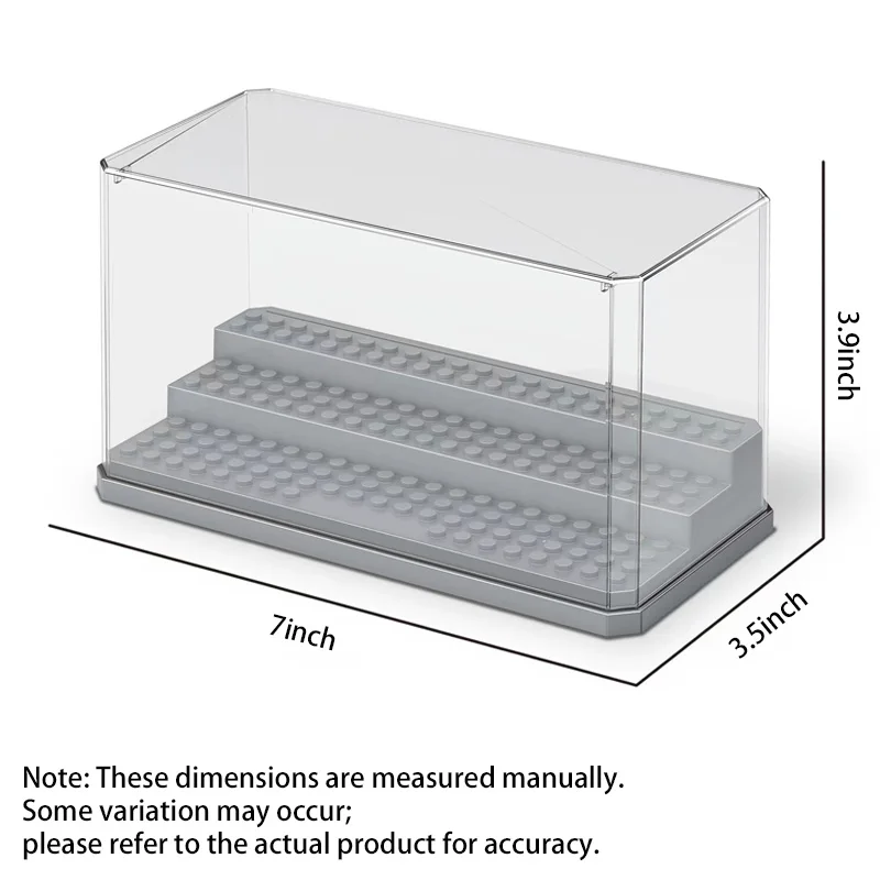 Vitrine pour figurines en acrylique, empilable et anti-poussière, boîte de présentation pour blocs de construction, pour ranger les figurines Lego