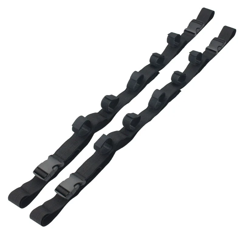 2PC Car Storage Hanger Strap Interior Organizer Fixed Fishing Rod Strap Roof Space Storage Organizer Tension Rope Interior