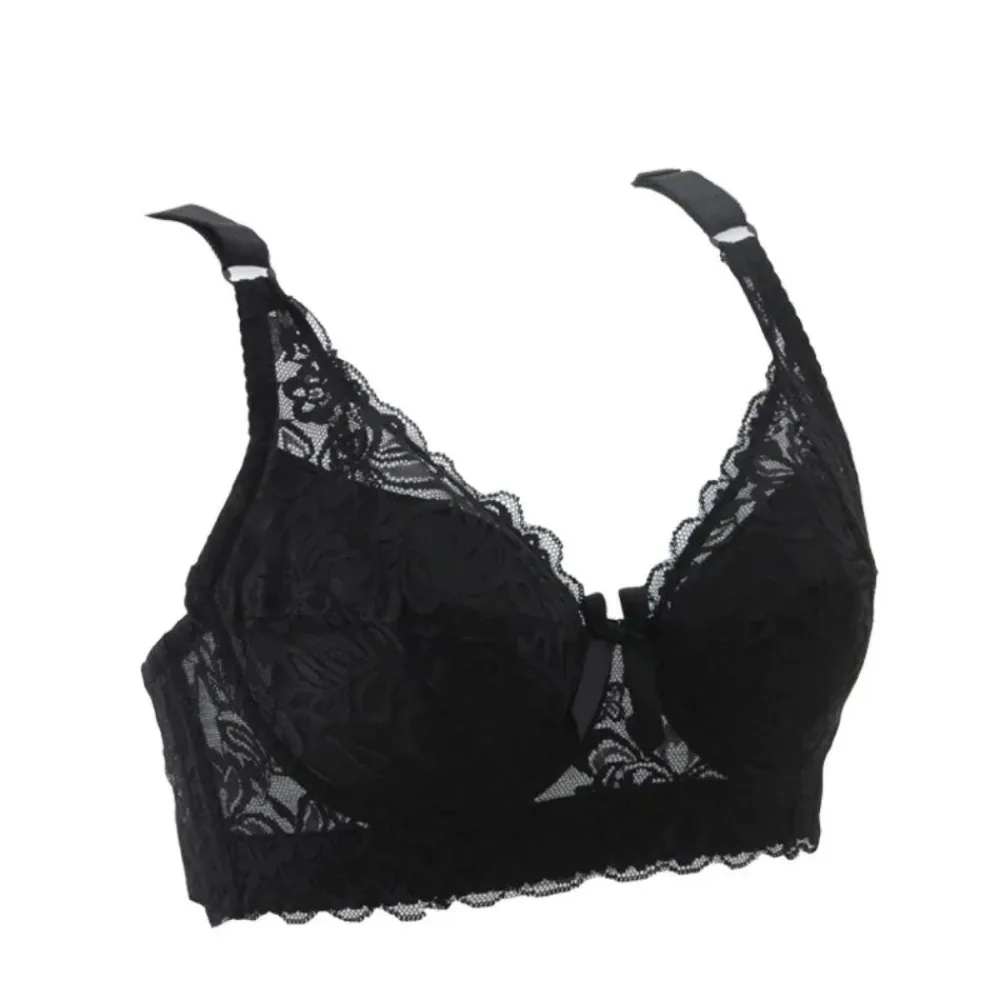 Soutien-gorge push-up en dentelle sans couture pour femme, sous-vêtement sexy, soutien-gorge grande taille, bralette à armatures