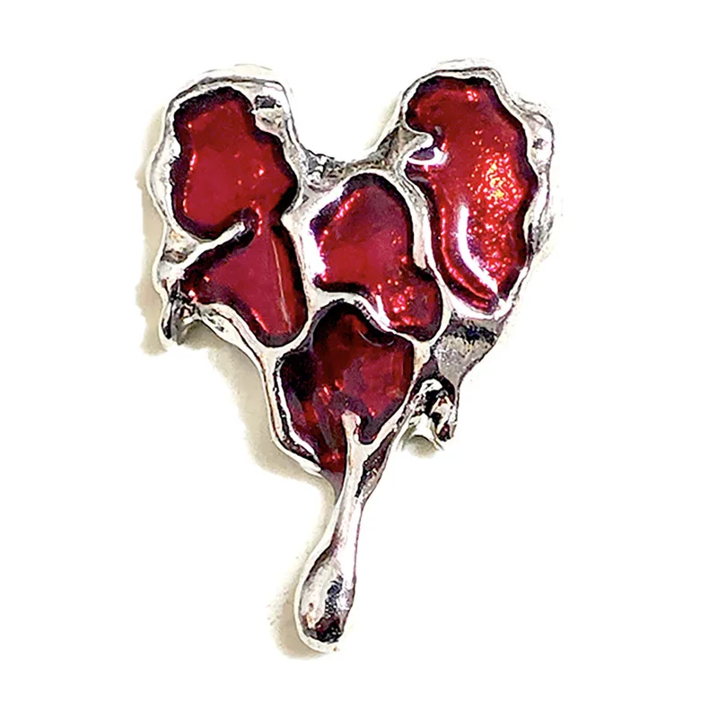 10pcs/bag Halloween Y2K Girls Funk Retro Metal Red Blood Bone Heart Manicure Decoration Charms  Nail Art Accessories Bulk Supply