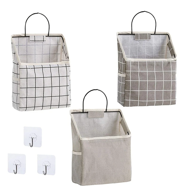 

Wall Hanging Storage Caddy Bag Book Shelves For Wall Over The Door Pouch Closet Organizer For Bedroom Bathroom Kitchen