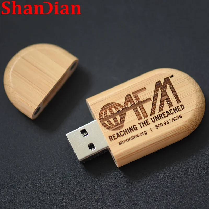 Gifts Key Chain Personal Free Custom Logo Wooden Flash Drive 64GB Maple Pen Drive 32GB Bamboo  Memory Stick 16GB Red U Disk USB