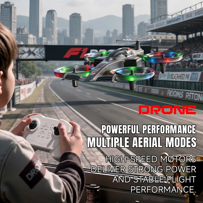 Drone 2 In 1 Flying RC Car Helicopter 2.4G Quadcopter Altitude Hold Headless Mode Remote Control Car Perfect Gift Toys for Kids
