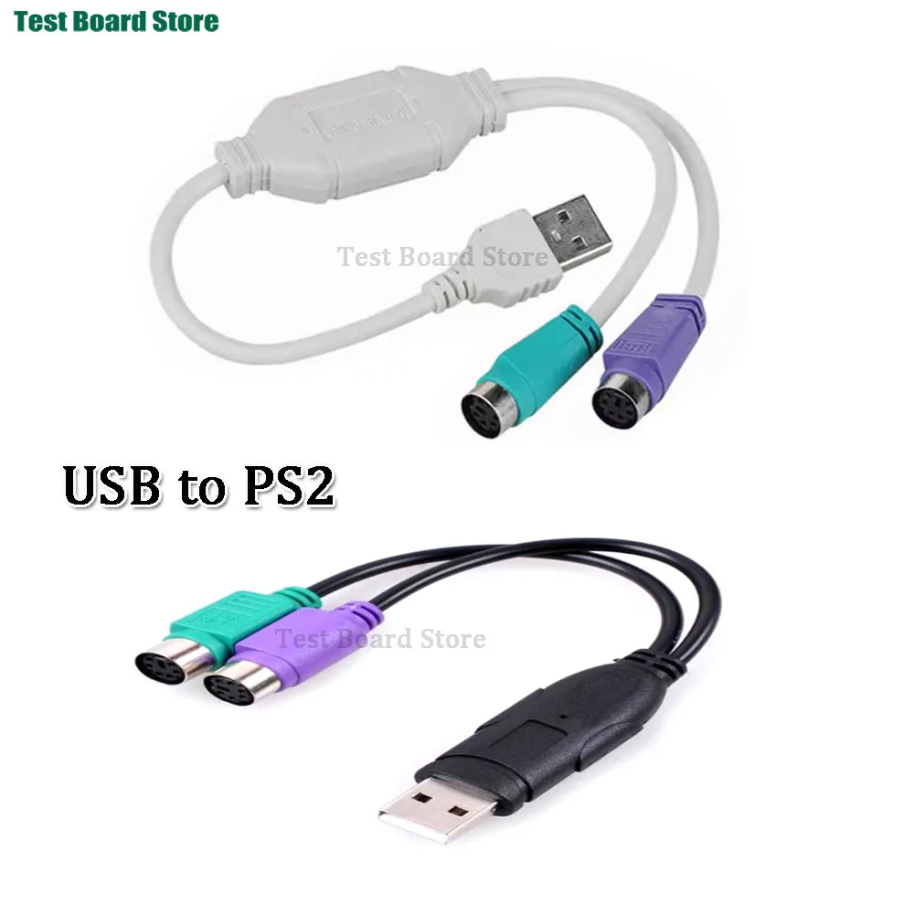 

USB to PS2 Female Cable Adapter Converter USB to Two PS/2 Use For Keyboard Mouse Computer Cables Connectors
