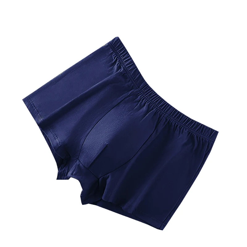 4 قطعة/المجموعة 100% القطن ملابس داخلية للرجال منتصف العمر وكبار السن سراويل بوكسر تنفس لينة الرجال السروال حجم كبير L-7XL